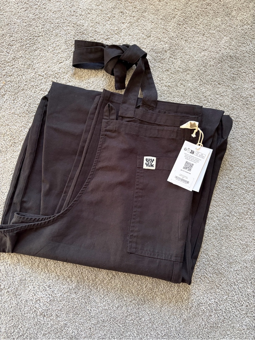 Lucy & Yak Original Dungarees Black UK 26 NWT